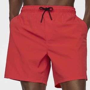 Hill City red swim trunks